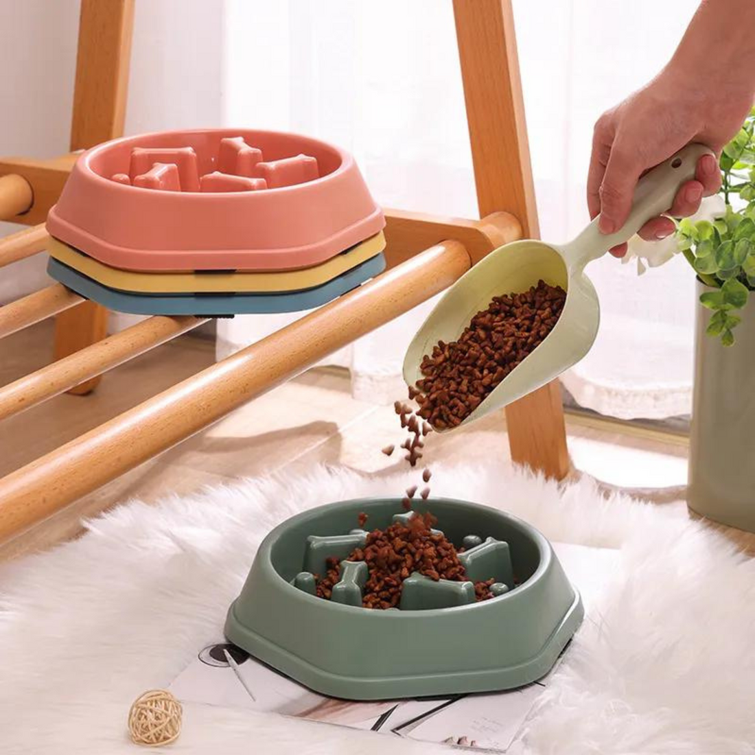 Maren | Pet Calming Toy & Slow Feeder Bowl | Interactive Maze, Anti-Bloat | Dogs & Cats