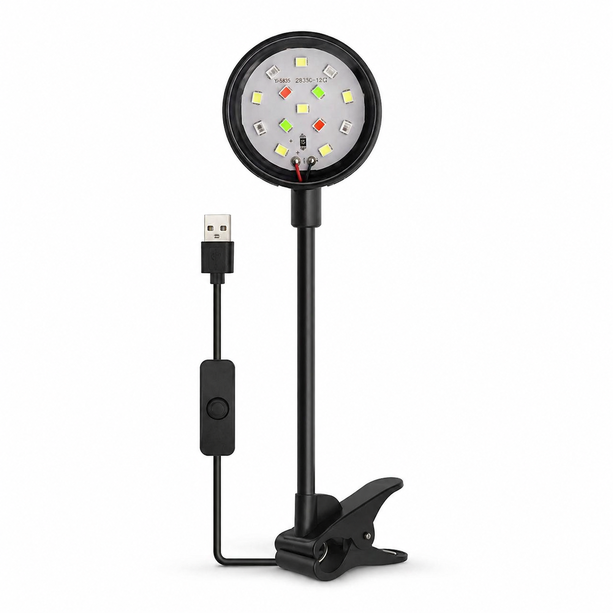 Aquarium LED Light | USB Clip On Lamp, 360 Degree Adjustable