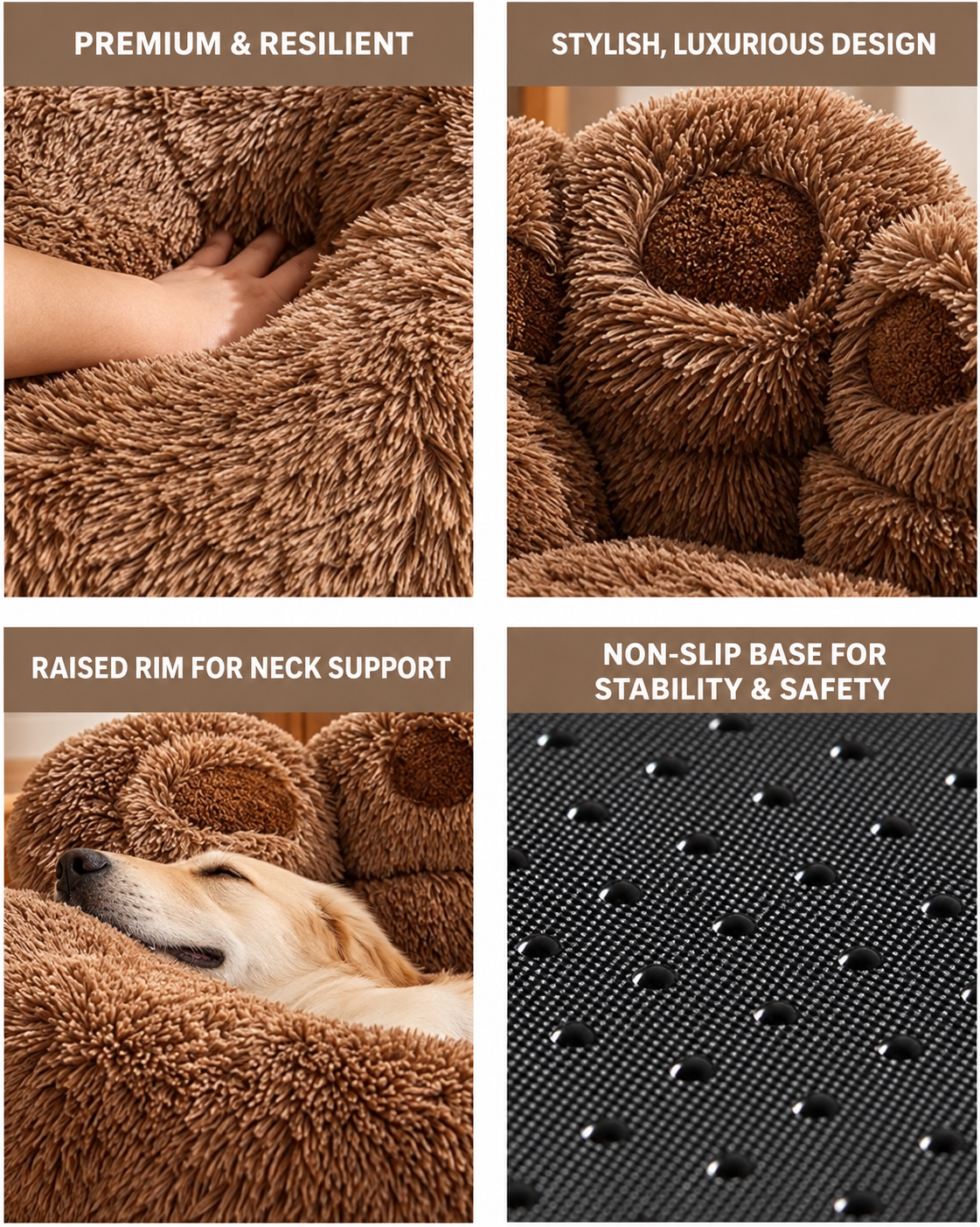 Tamsin Pet Bed - Orthopedic, Anti-Anxiety, Machine Washable
