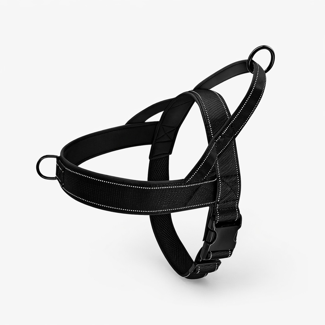 Dog Harness | No Pull, Adjustable, Reflective | Double D Rings, Quick Release