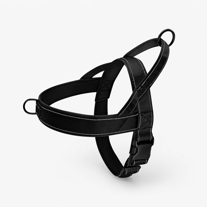 Dog Harness | No Pull, Adjustable, Reflective | Double D Rings, Quick Release