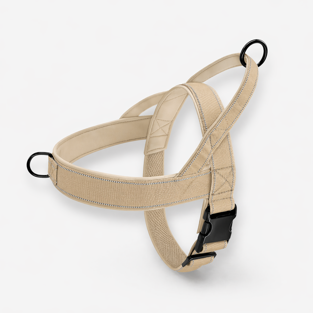 Dog Harness | No Pull, Adjustable, Reflective | Double D Rings, Quick Release