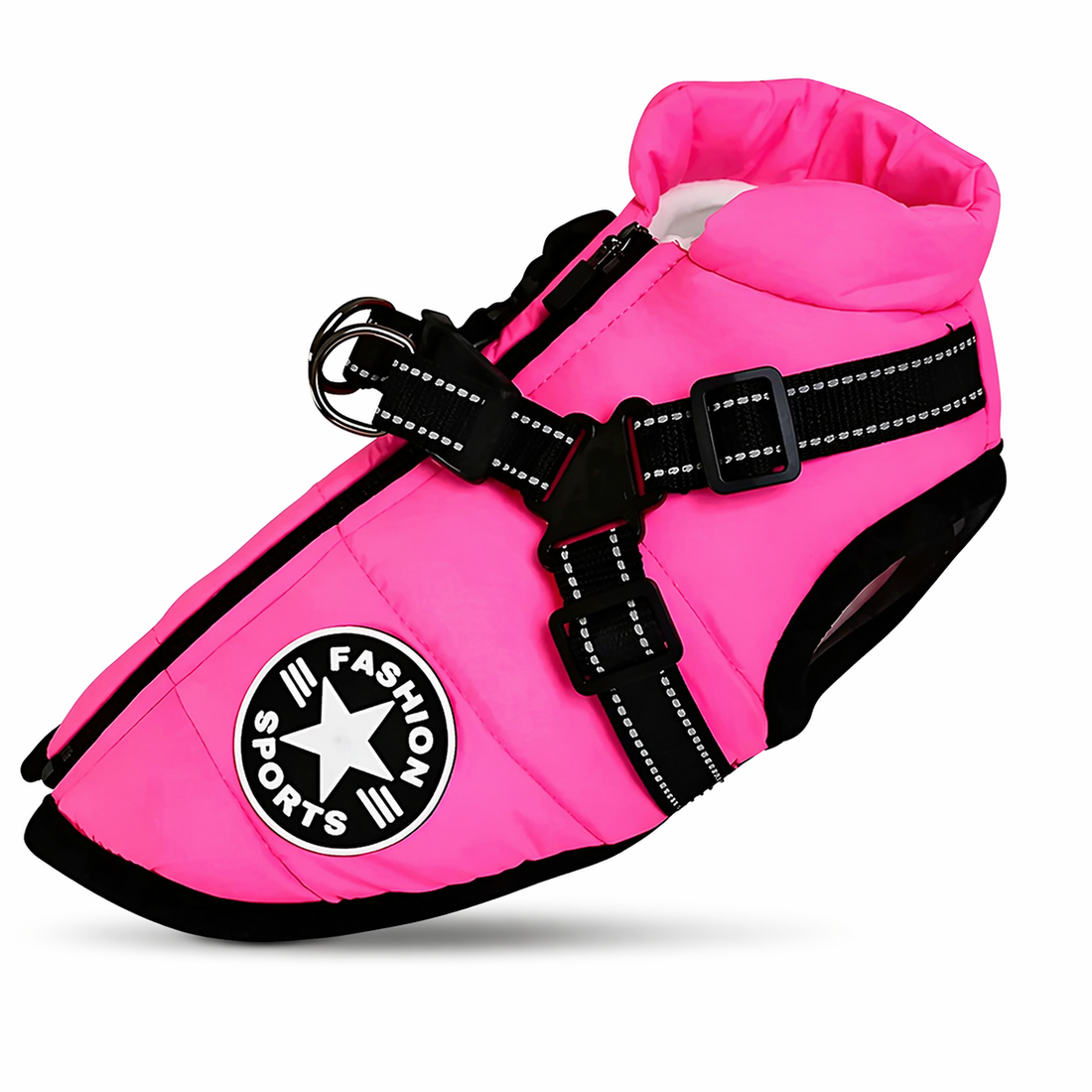 Dog Jacket | Waterproof, Insulated, Reflective | Harness Winter Coat