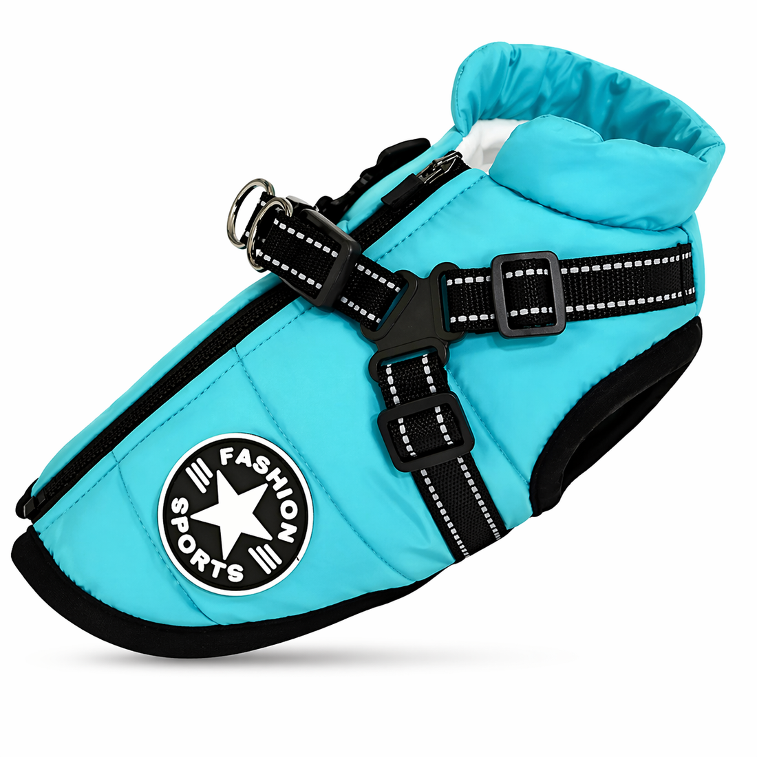 Dog Jacket | Waterproof, Insulated, Reflective | Harness Winter Coat