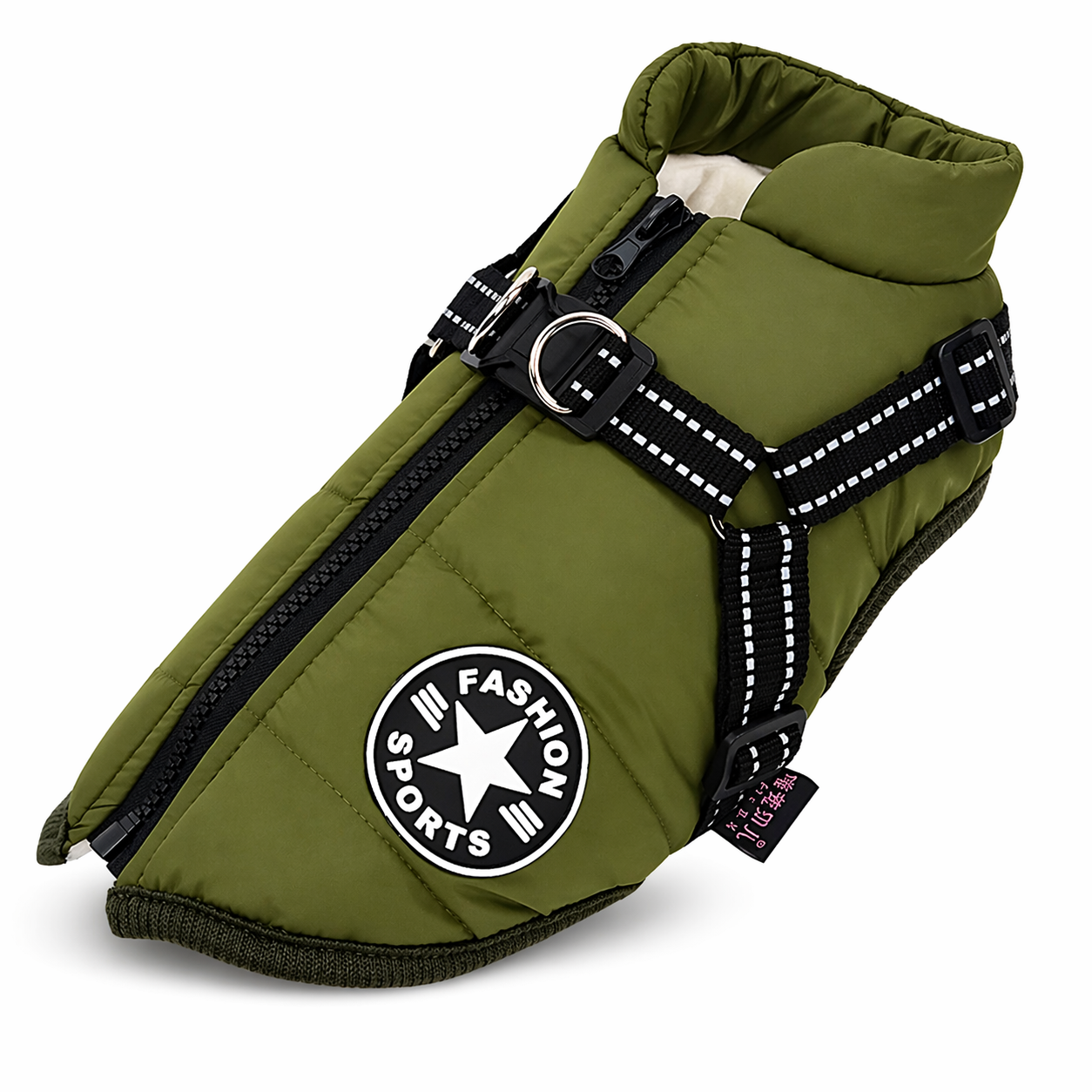 Dog Jacket | Waterproof, Insulated, Reflective | Harness Winter Coat