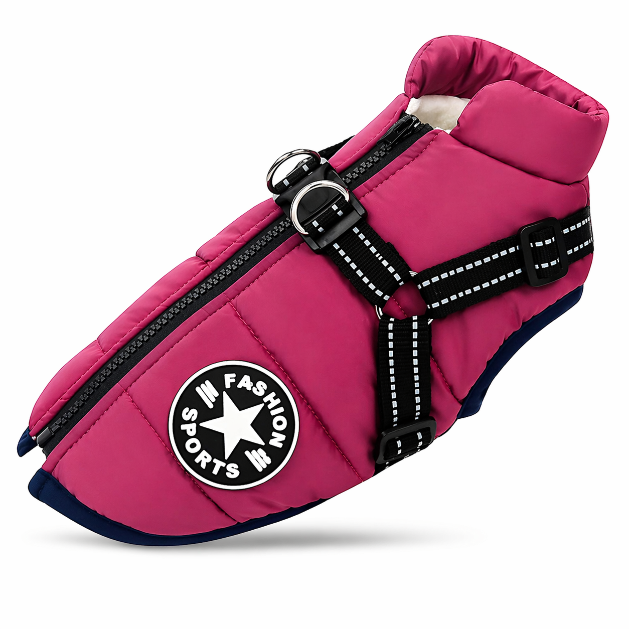 Dog Jacket | Waterproof, Insulated, Reflective | Harness Winter Coat