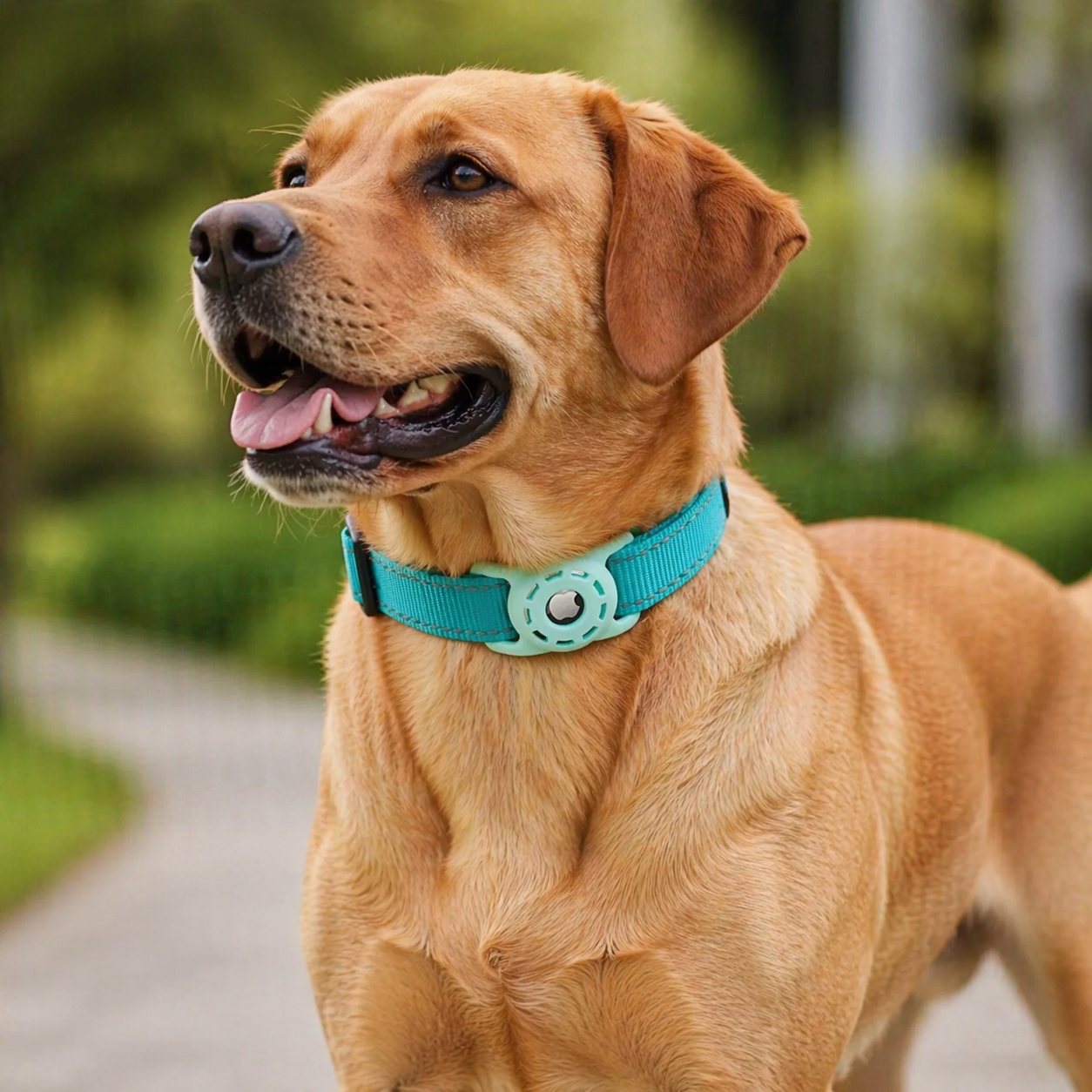 AirTag Dog Collar | Adjustable, Reflective Nylon | Tracker Holder