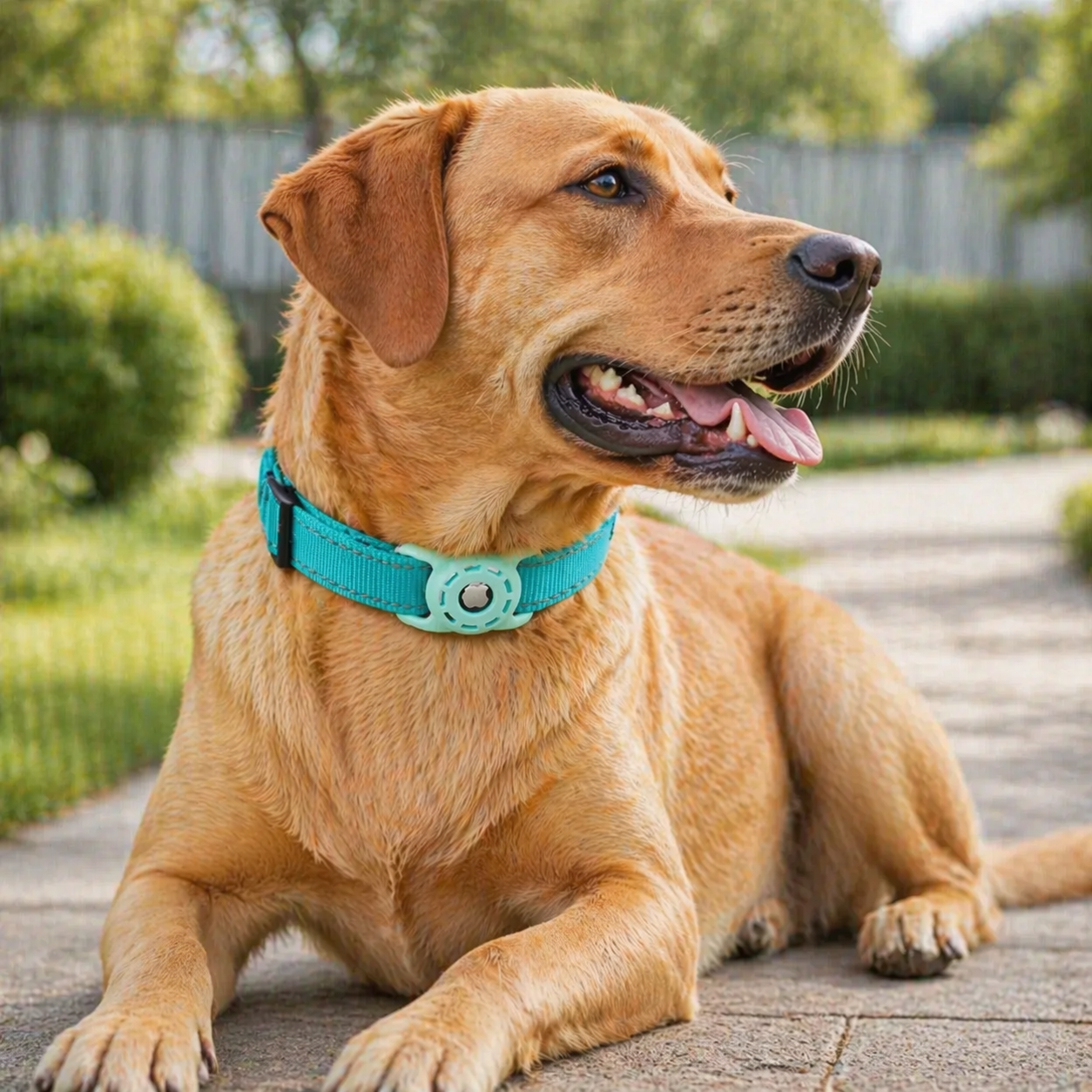 AirTag Dog Collar | Adjustable, Reflective Nylon | Tracker Holder