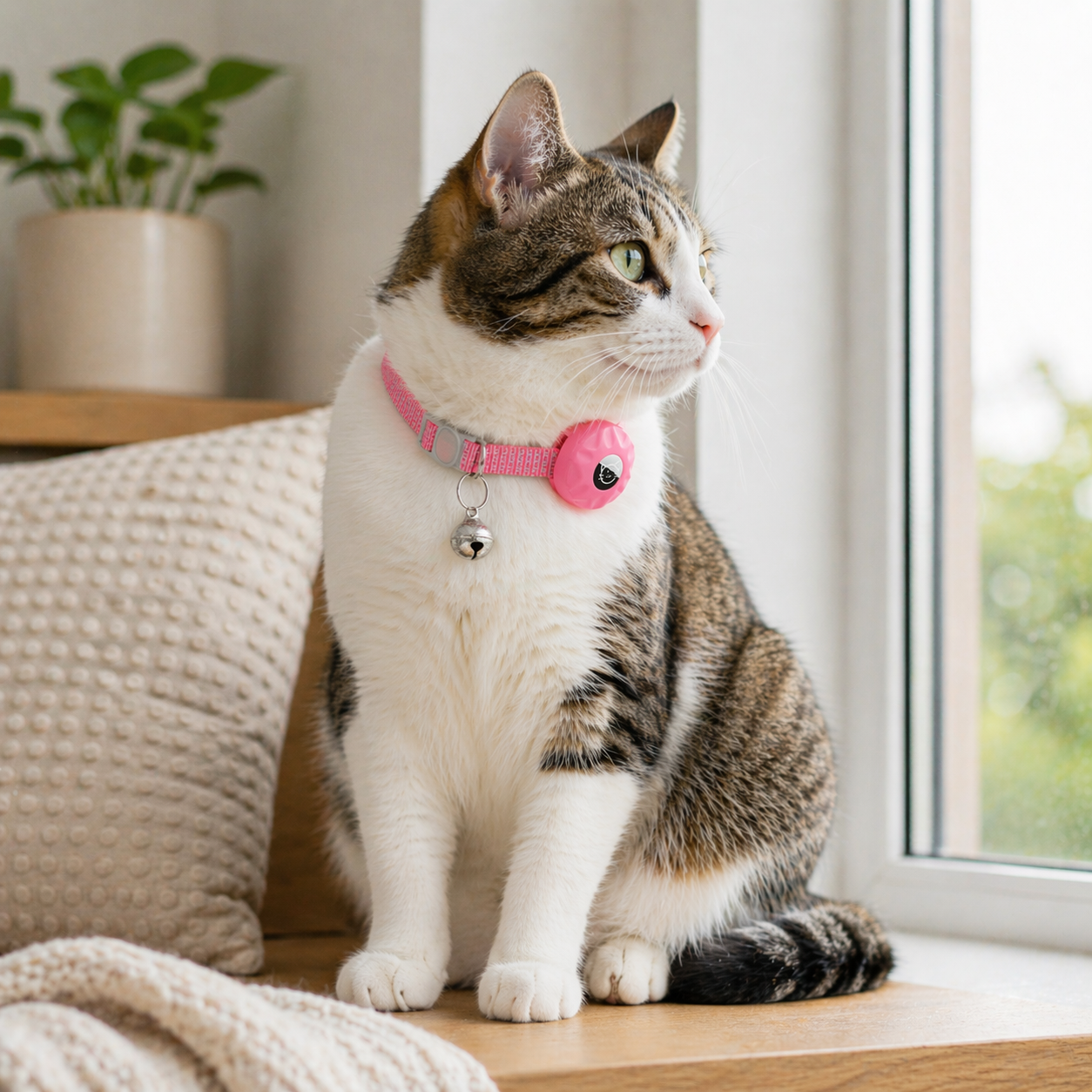 Pet Tracker | Apple Find My Compatible, iOS | Cat Collar Tag