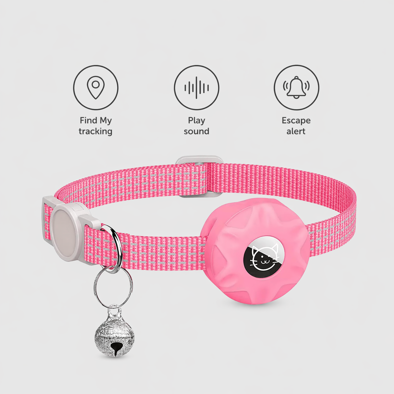 Pet Tracker | Apple Find My Compatible, iOS | Cat Collar Tag