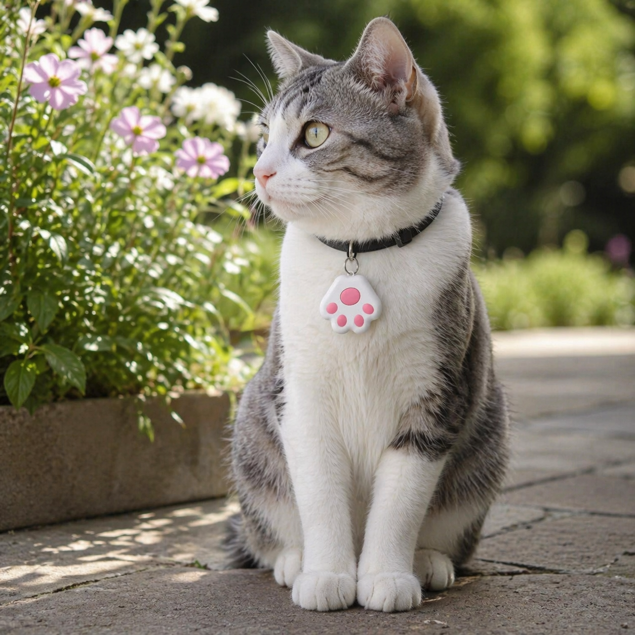 Pet Tracker | Bluetooth, iOS Android Compatible | Paw Tag Finder