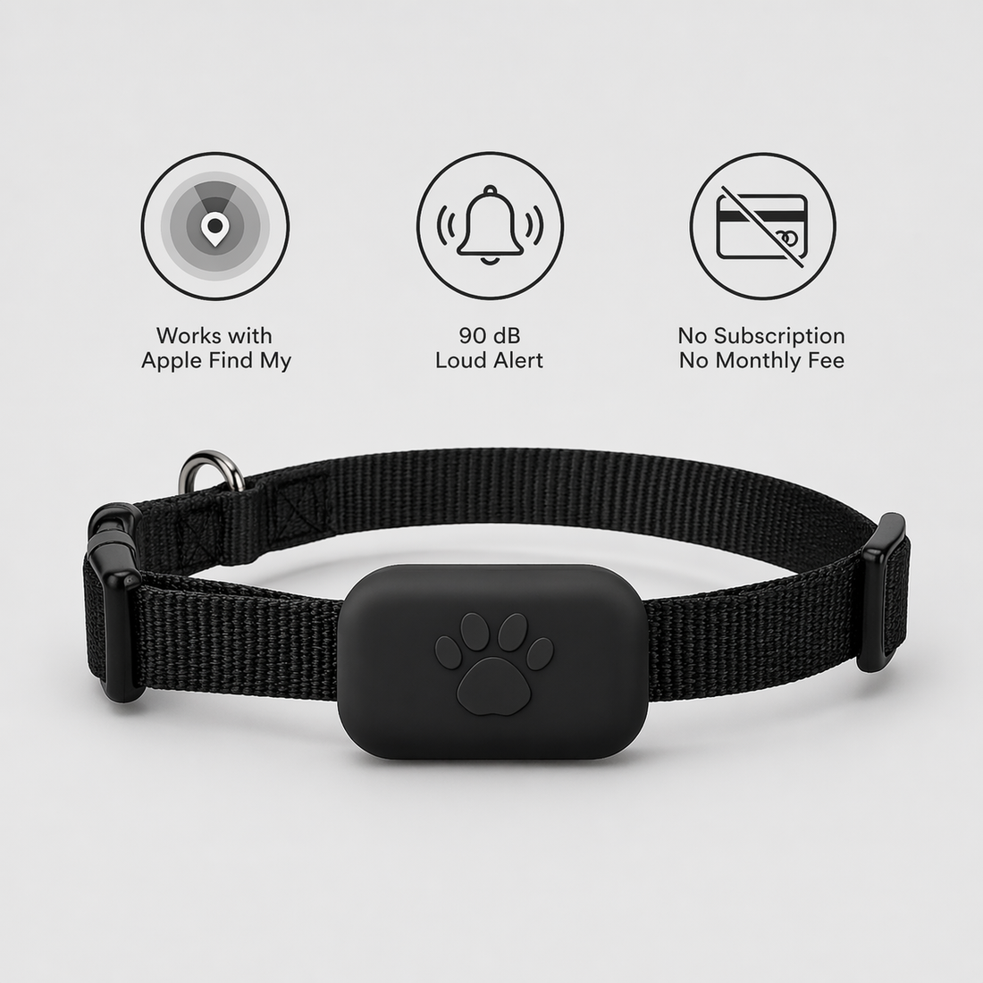 Pet Tracker | Apple Find My, iOS Compatible | Dog Cat Collar