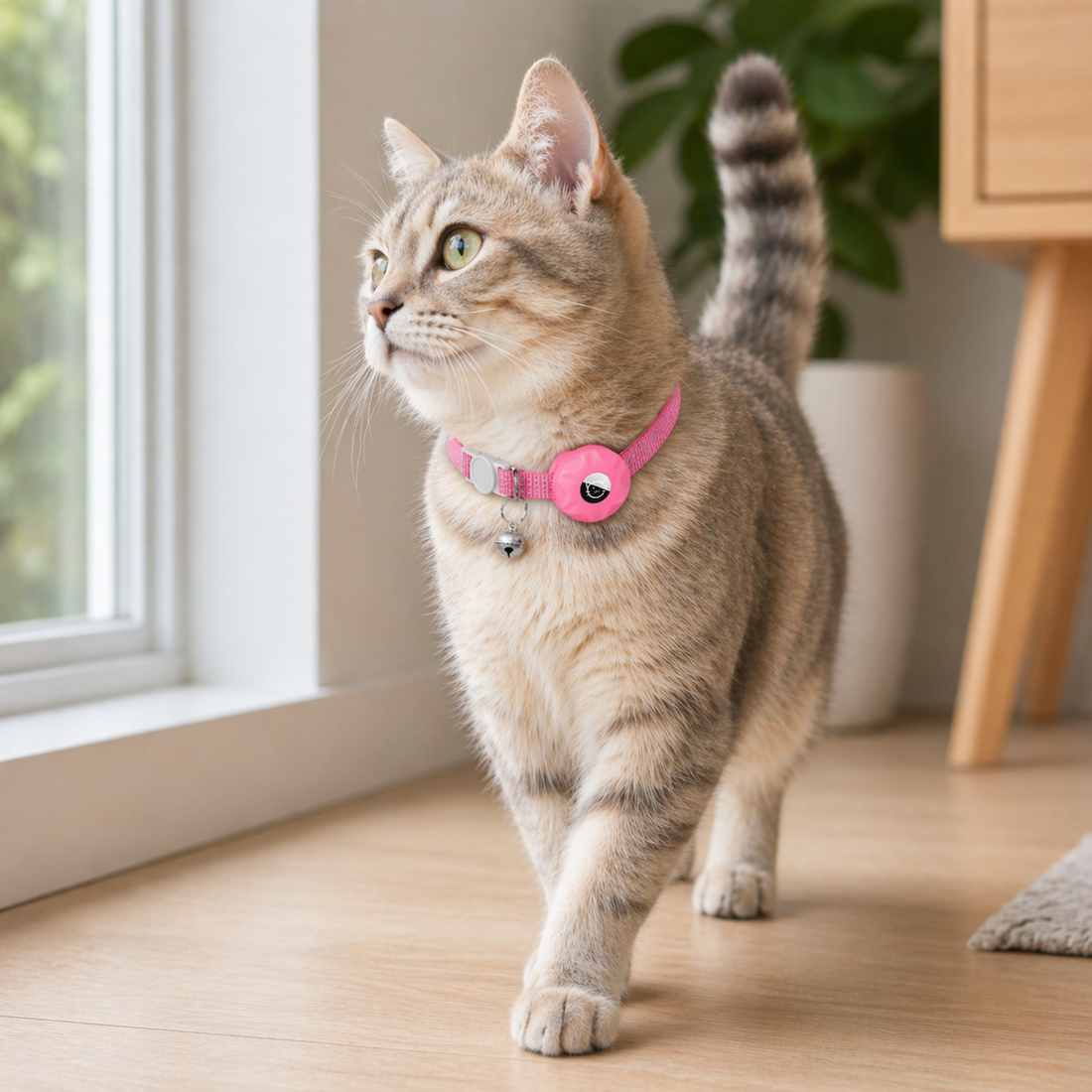 Pet Tracker Collar | Android Find My Device, Waterproof | Cat Dog