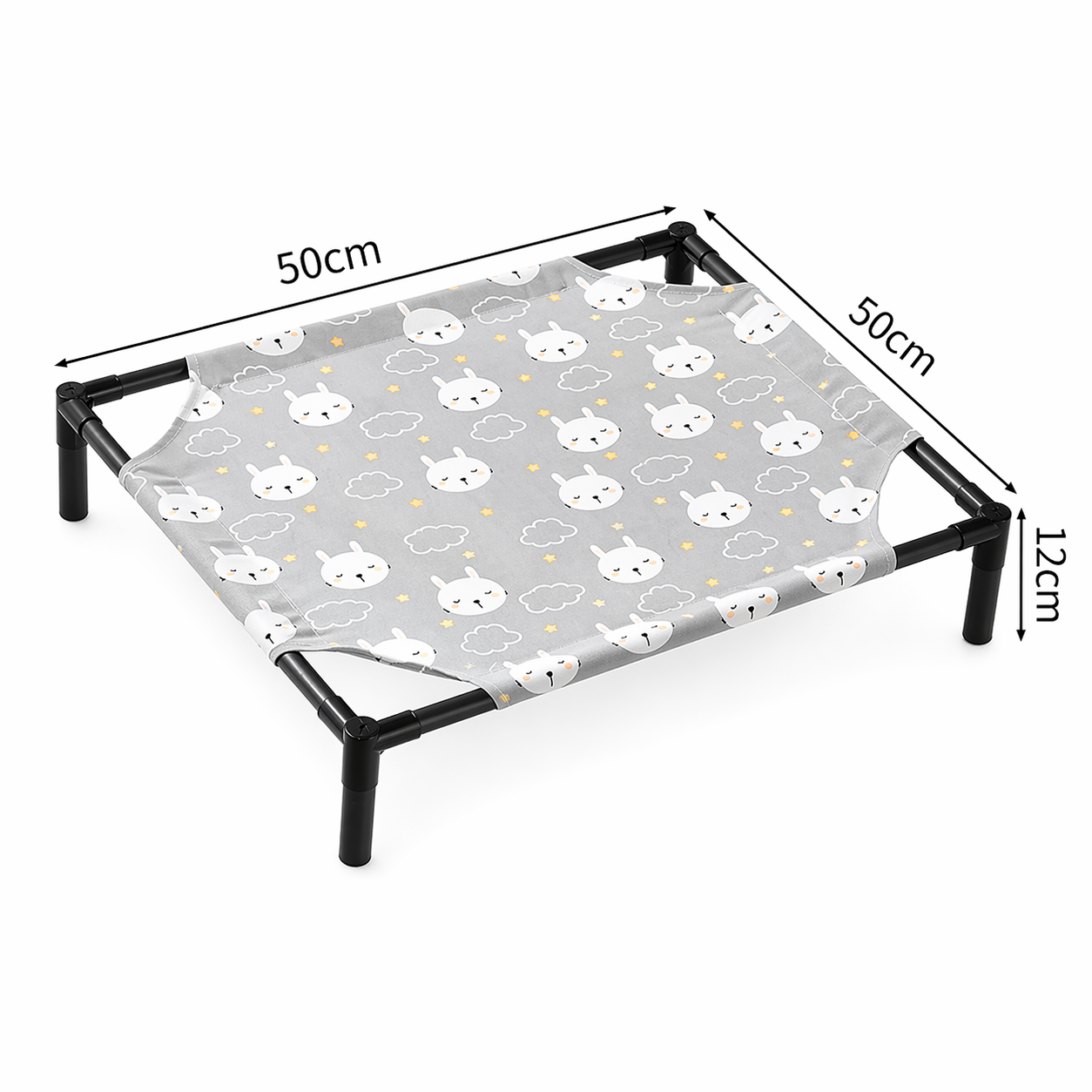 Elevated Dog Bed | Breathable Mesh, Foldable | Raised Pet Cot