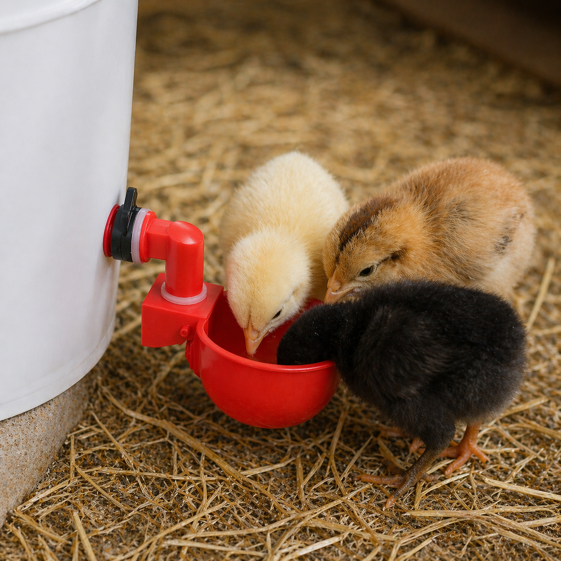 Chicken Water Cups | Automatic Poultry Drinker, Bucket Attachment