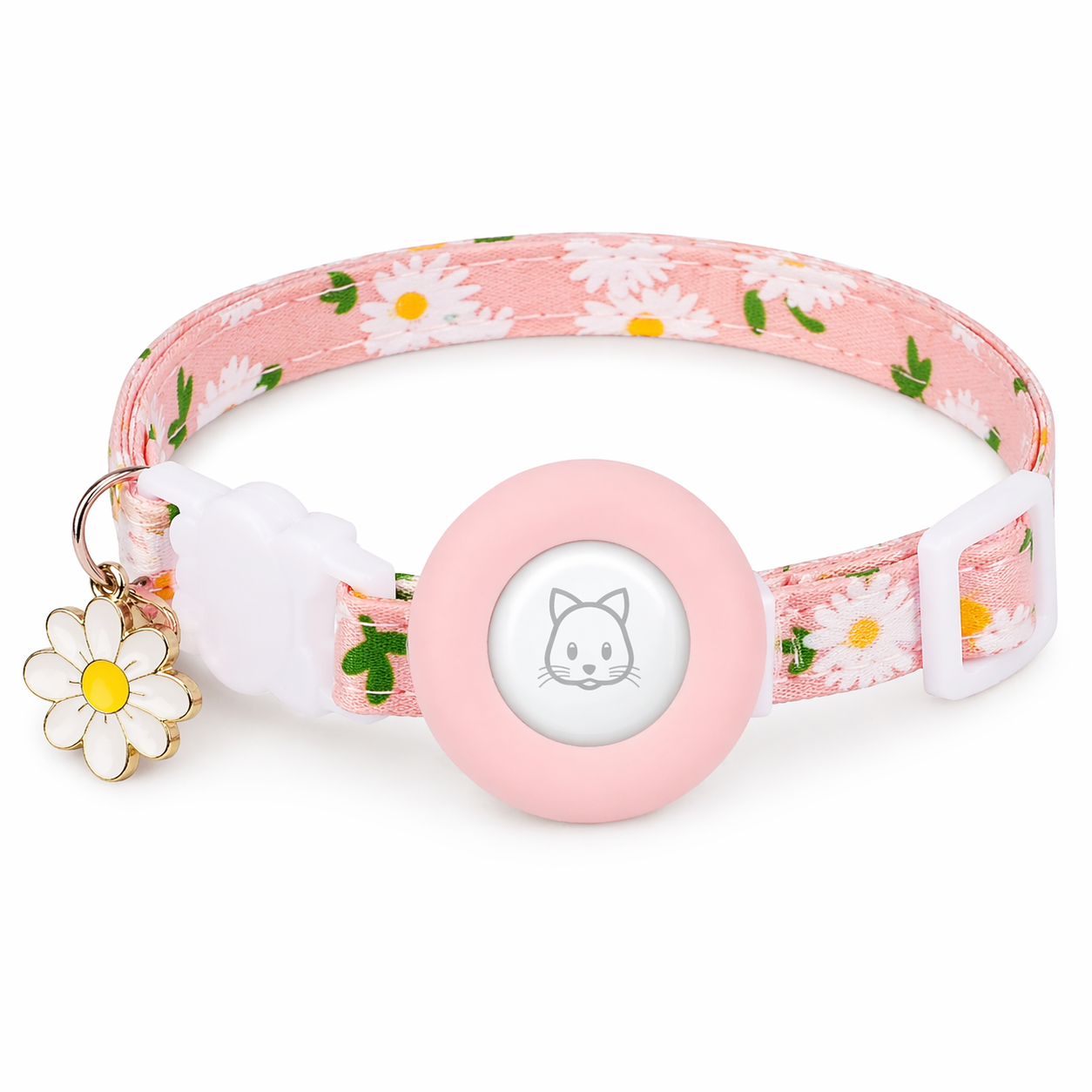 Cat AirTag Collar | Breakaway Tracker Holder, Reflective Bell
