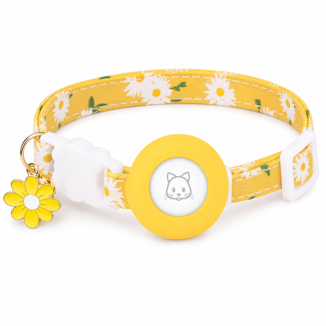 Cat AirTag Collar | Breakaway Tracker Holder, Reflective Bell