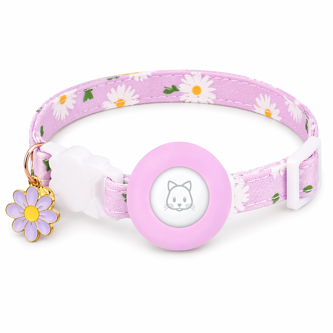Cat AirTag Collar | Breakaway Tracker Holder, Reflective Bell