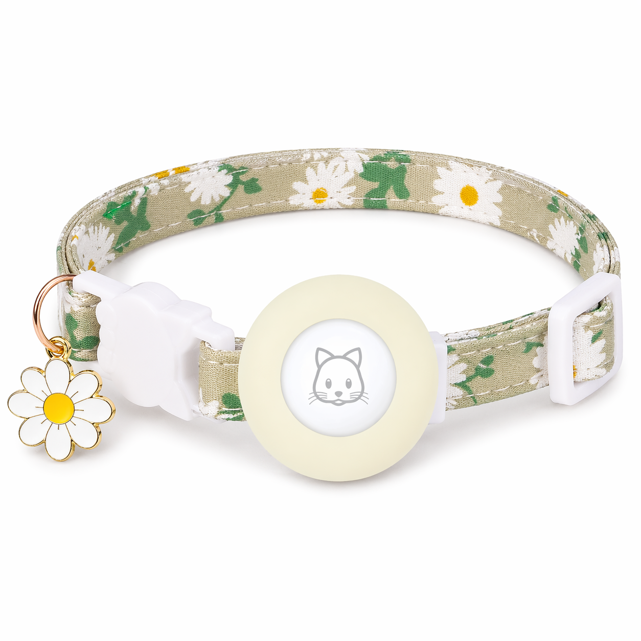 Cat AirTag Collar | Breakaway Tracker Holder, Reflective Bell