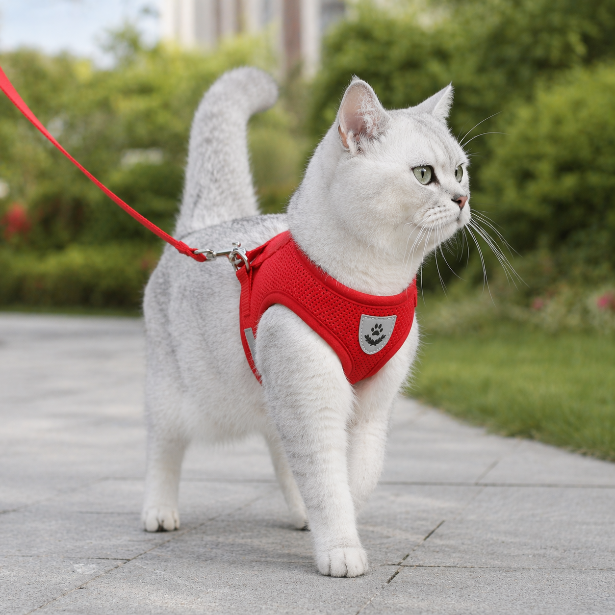 Cat Harness and Leash | Adjustable Escape Proof Vest, Reflective Mesh