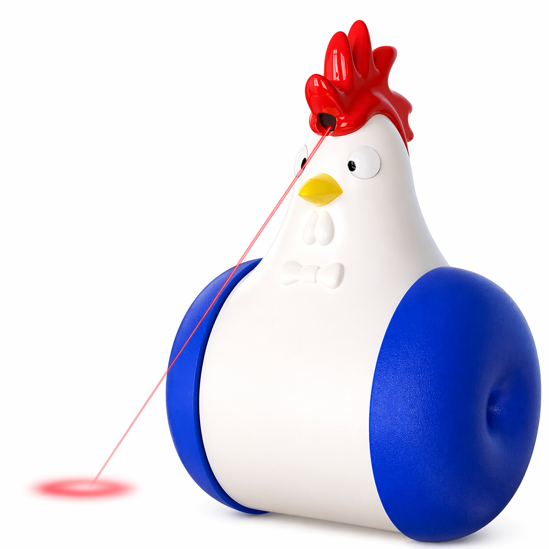 Cat Laser Toy | Interactive Rolling Teaser, Automatic Motion Chicken