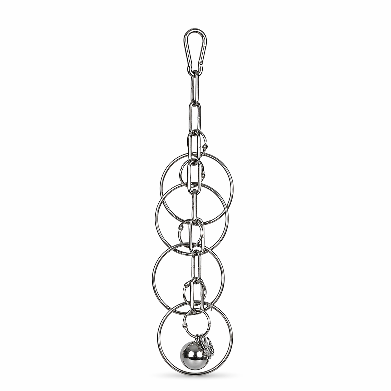 Parrot Toy | Stainless Steel Bird Toy, Hanging Chew Climbing Toy
