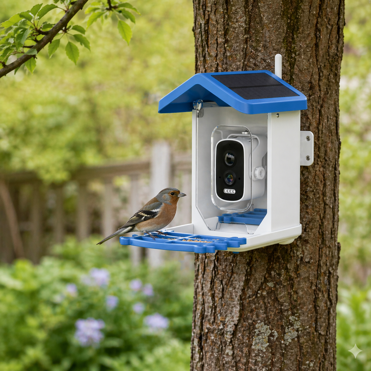 Bird Feeder Camera | 4MP WiFi Smart Feeder, Solar Powered Night Vision