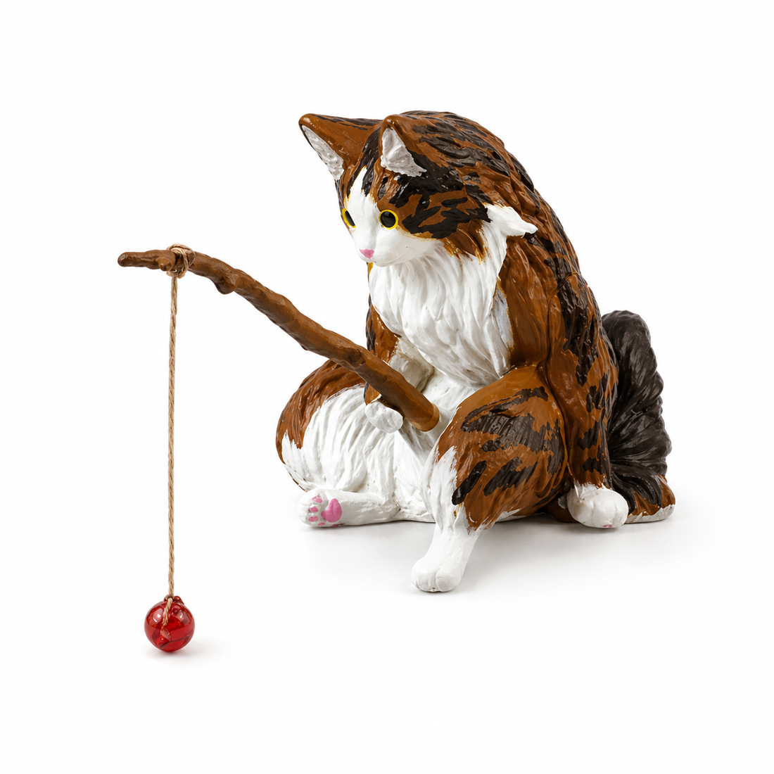 Aquarium Cat Ornament | Fish Tank Decor, Mini Hanging Figurine