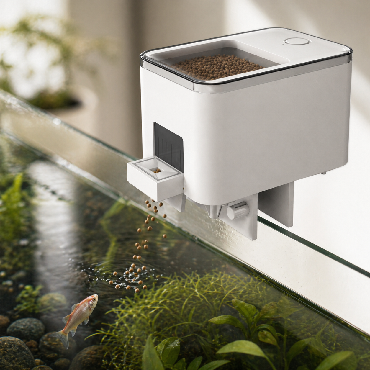 Automatic Fish Feeder | Smart App Control, Aquarium Timer Dispenser