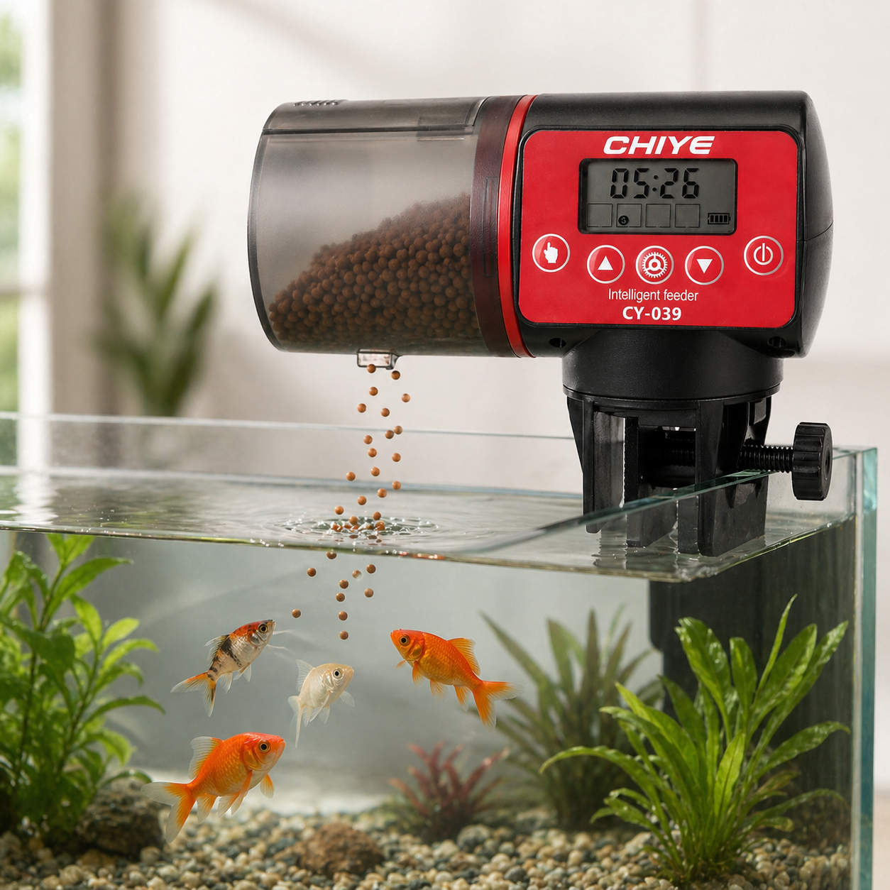 Automatic Fish Feeder | Aquarium Timer Dispenser, Large Capacity