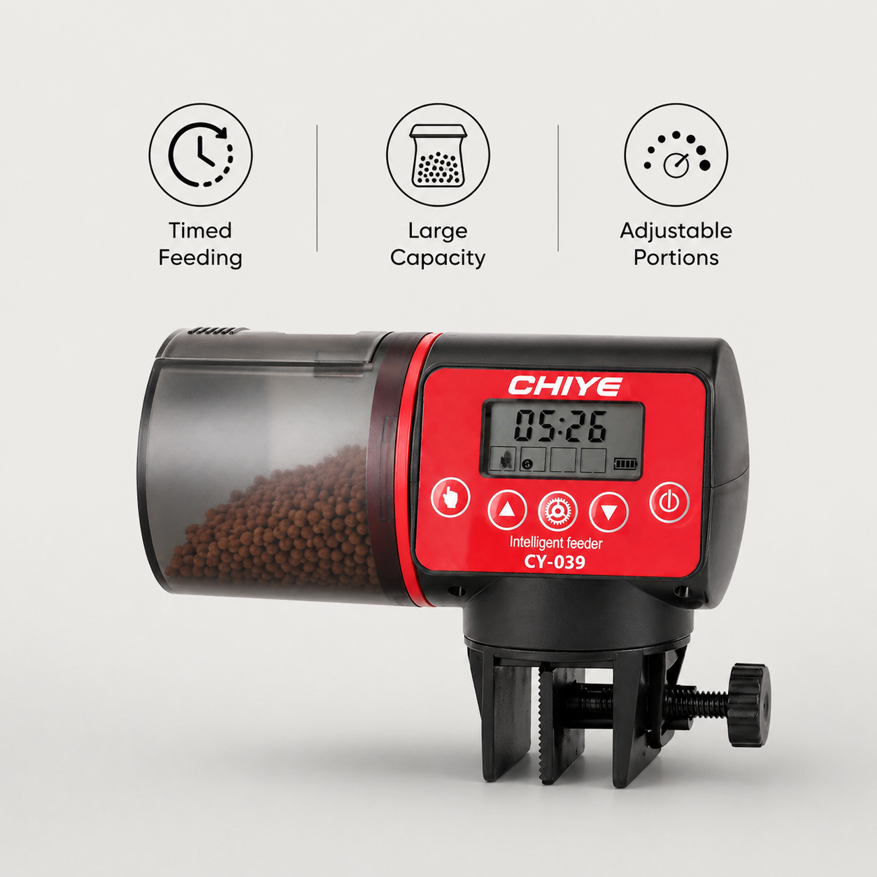 Automatic Fish Feeder | Aquarium Timer Dispenser, Large Capacity