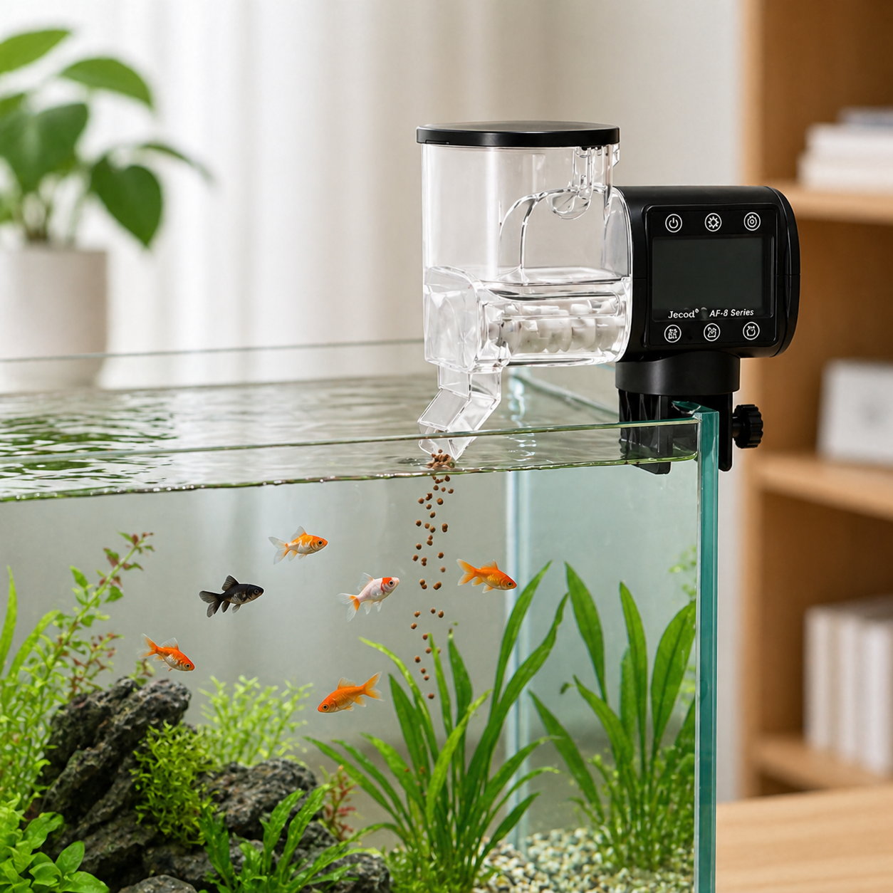 Automatic Fish Feeder | WiFi App Control, Aquarium Digital Timer