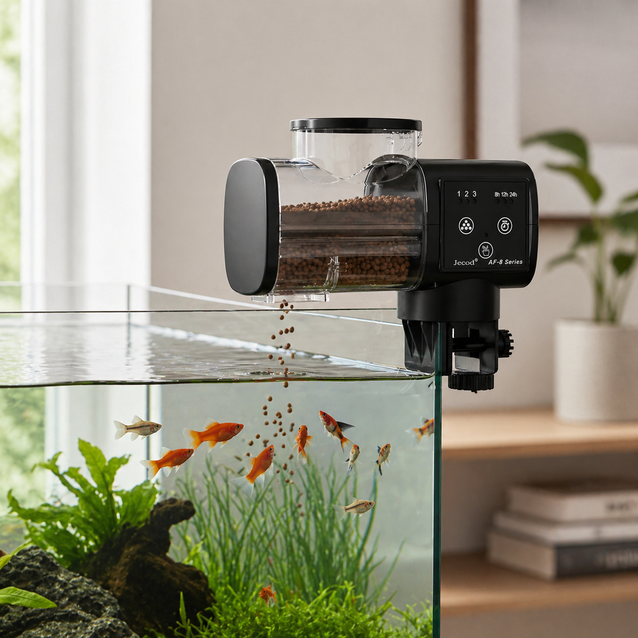 Automatic Fish Feeder | WiFi App Control, Aquarium Digital Timer