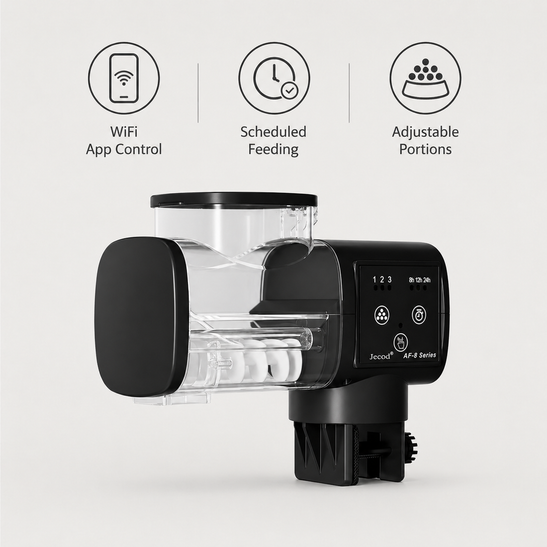 Automatic Fish Feeder | WiFi App Control, Aquarium Digital Timer