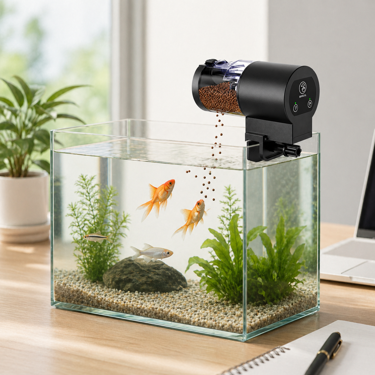 Automatic Fish Feeder | Aquarium Timer Dispenser, 100ml Capacity