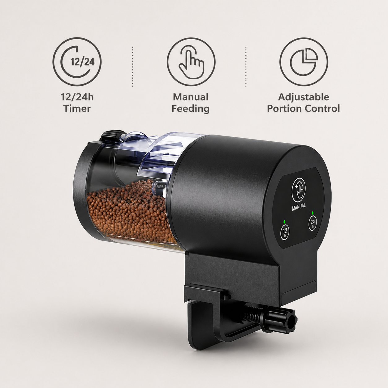 Automatic Fish Feeder | Aquarium Timer Dispenser, 100ml Capacity