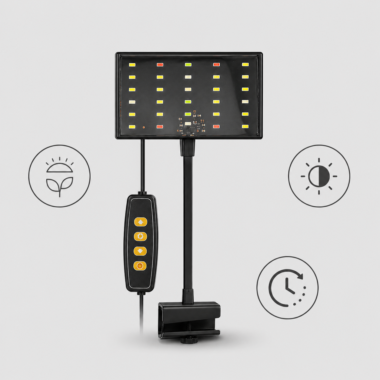 Aquarium LED Light | Full Spectrum Grow Lamp, USB Dimmable