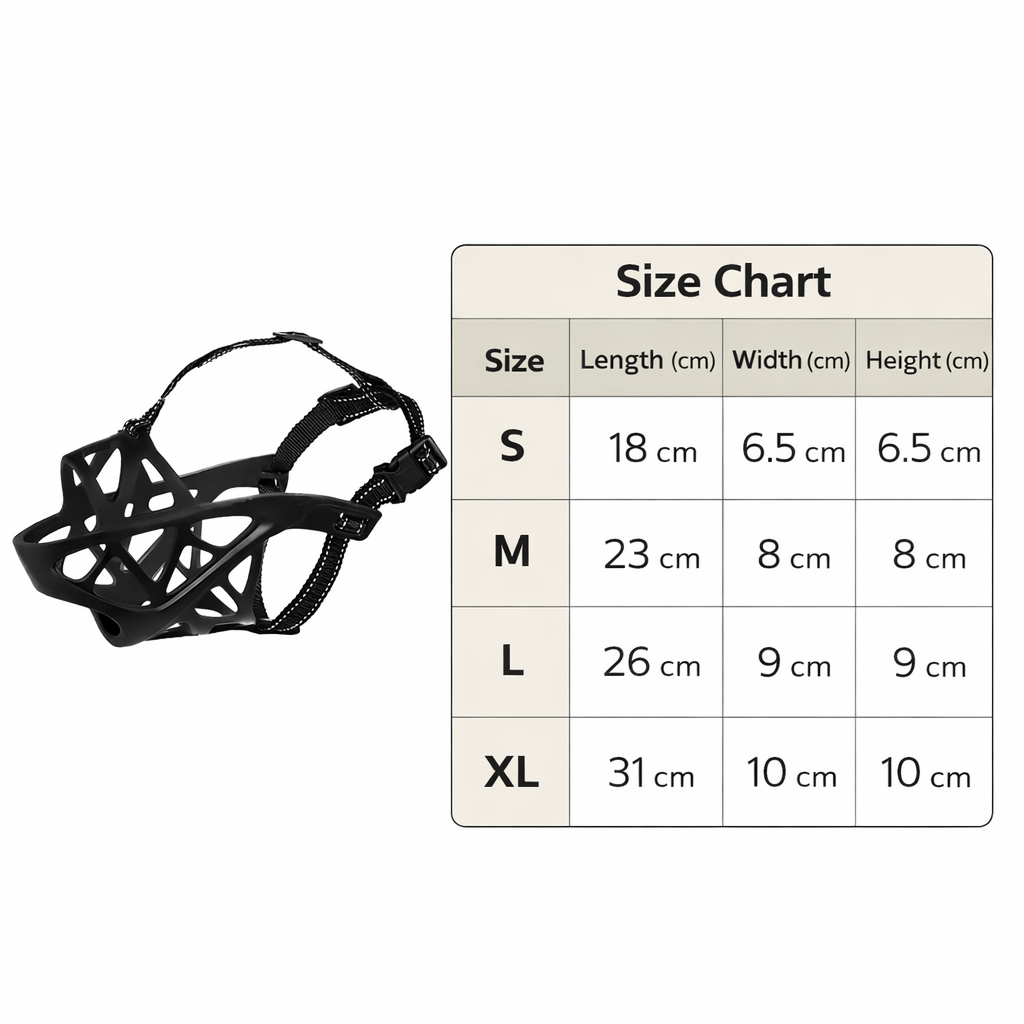 Dog Muzzle | Soft & Breathable, Anti-Bite | Zelda Gentle Fit