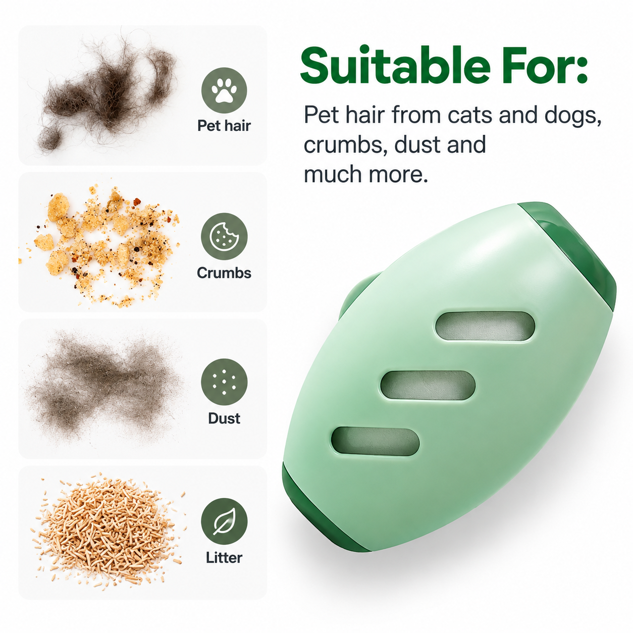 Pet Hair Remover - Reusable, Washable Lint Roller