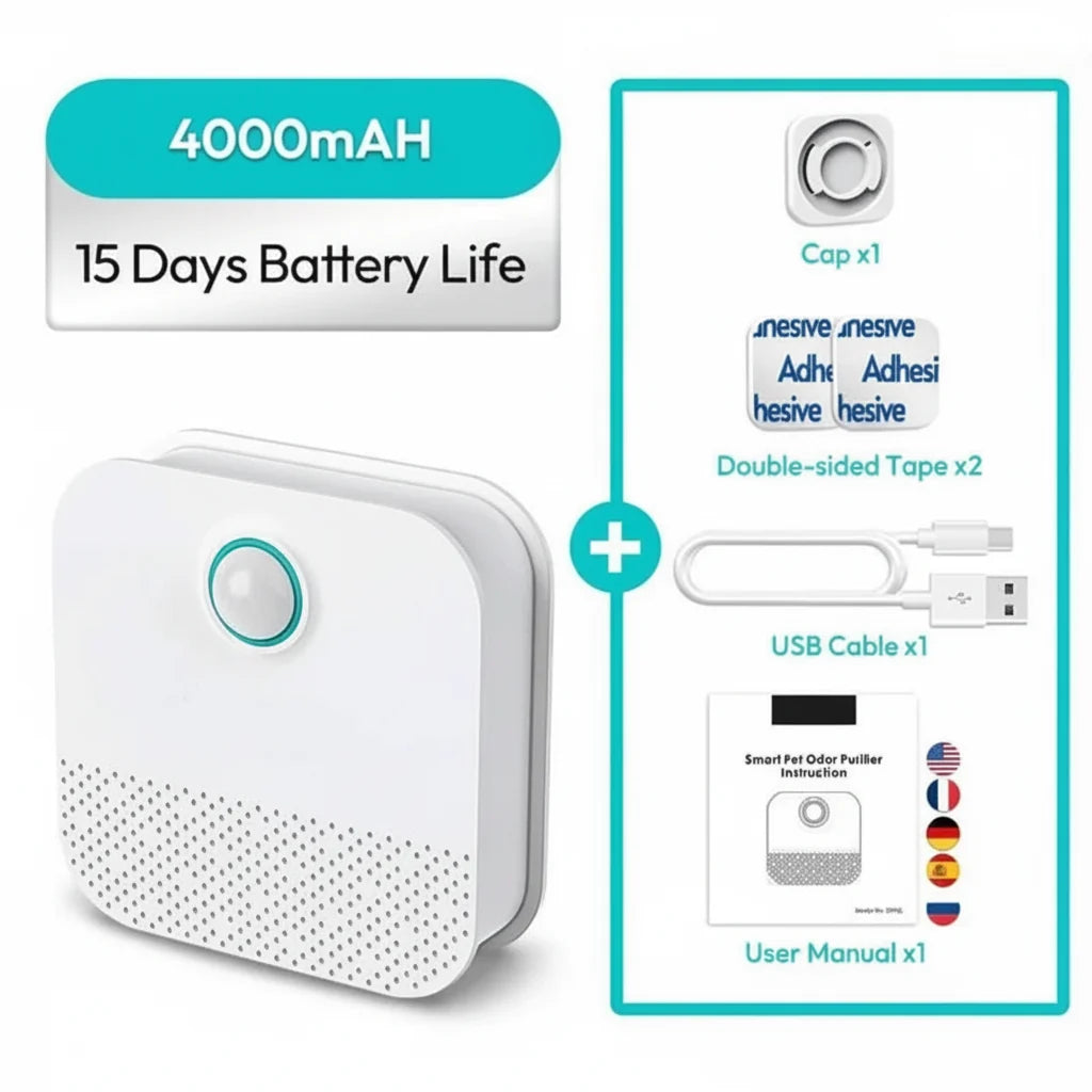Cat Litter Odour Purifier | Motion Sensor, Fragrance-Free | Ximena