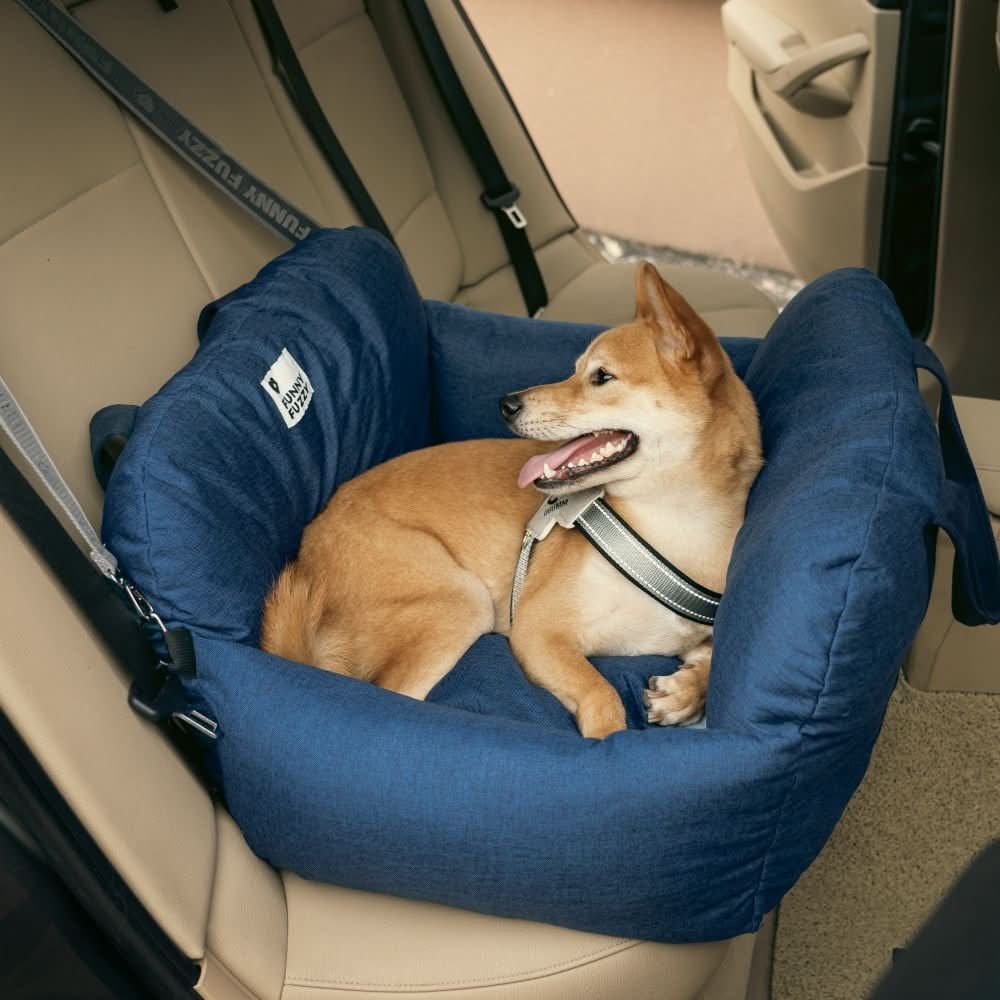 Wren | Pet Seat Bed for Dogs | Safety Belt, Non-Slip, Washable