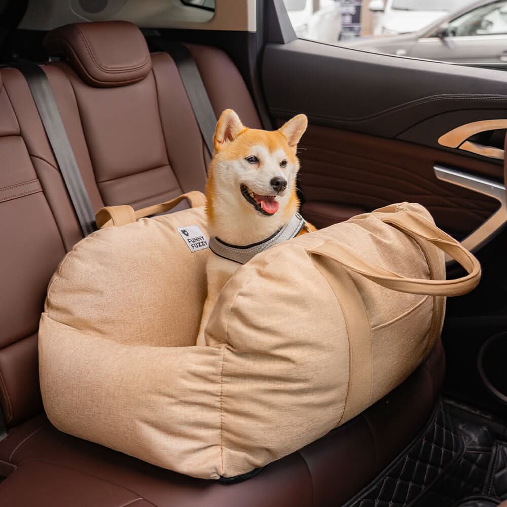 Wren | Pet Seat Bed for Dogs | Safety Belt, Non-Slip, Washable