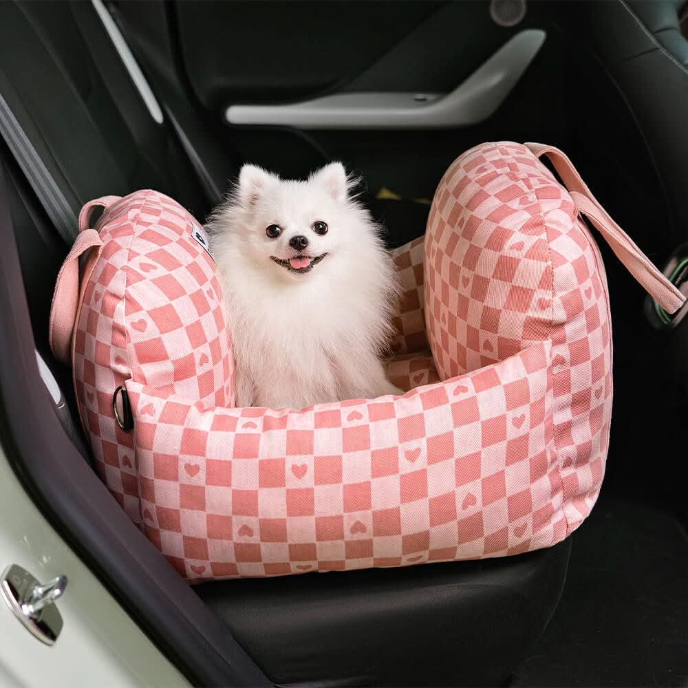Wren | Pet Seat Bed for Dogs | Safety Belt, Non-Slip, Washable
