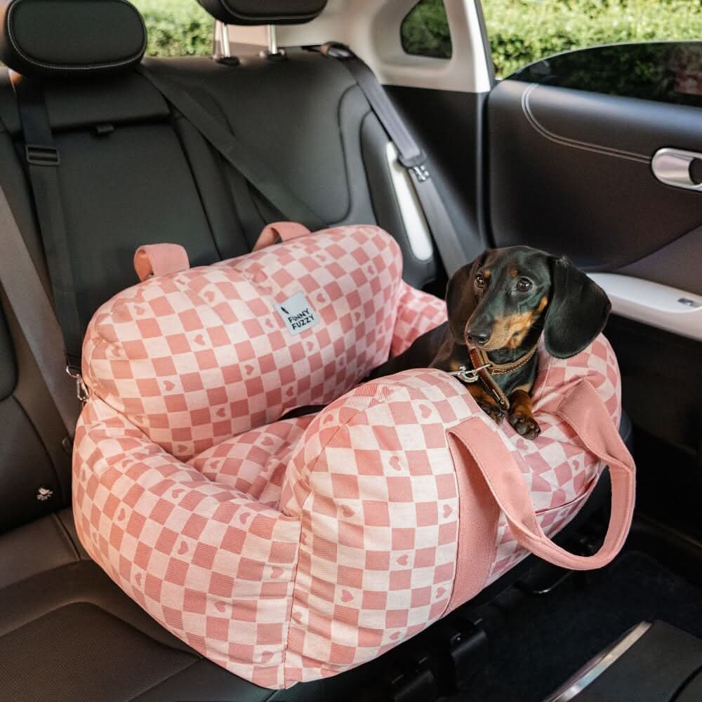 Wren | Pet Seat Bed for Dogs | Safety Belt, Non-Slip, Washable