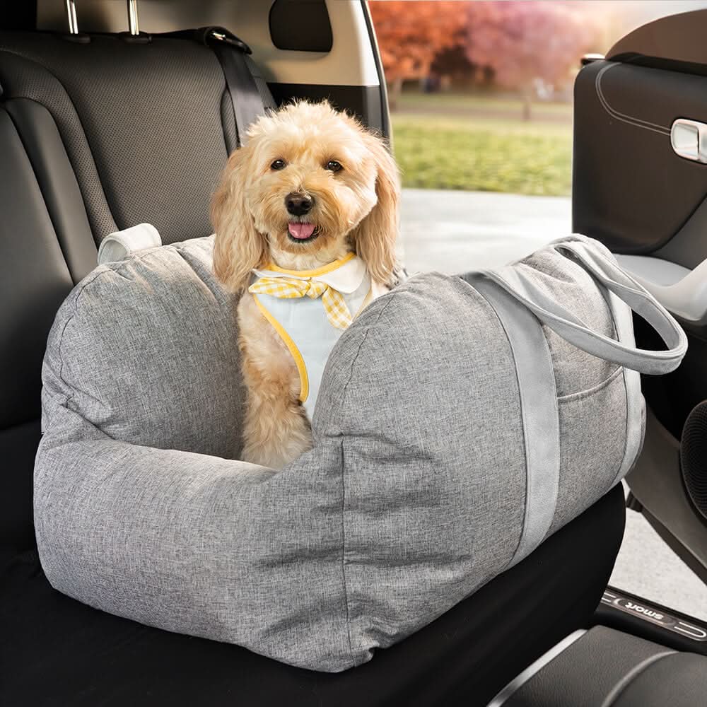 Wren | Pet Seat Bed for Dogs | Safety Belt, Non-Slip, Washable