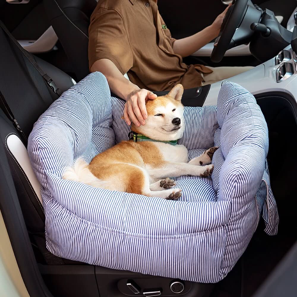 Wren | Pet Seat Bed for Dogs | Safety Belt, Non-Slip, Washable