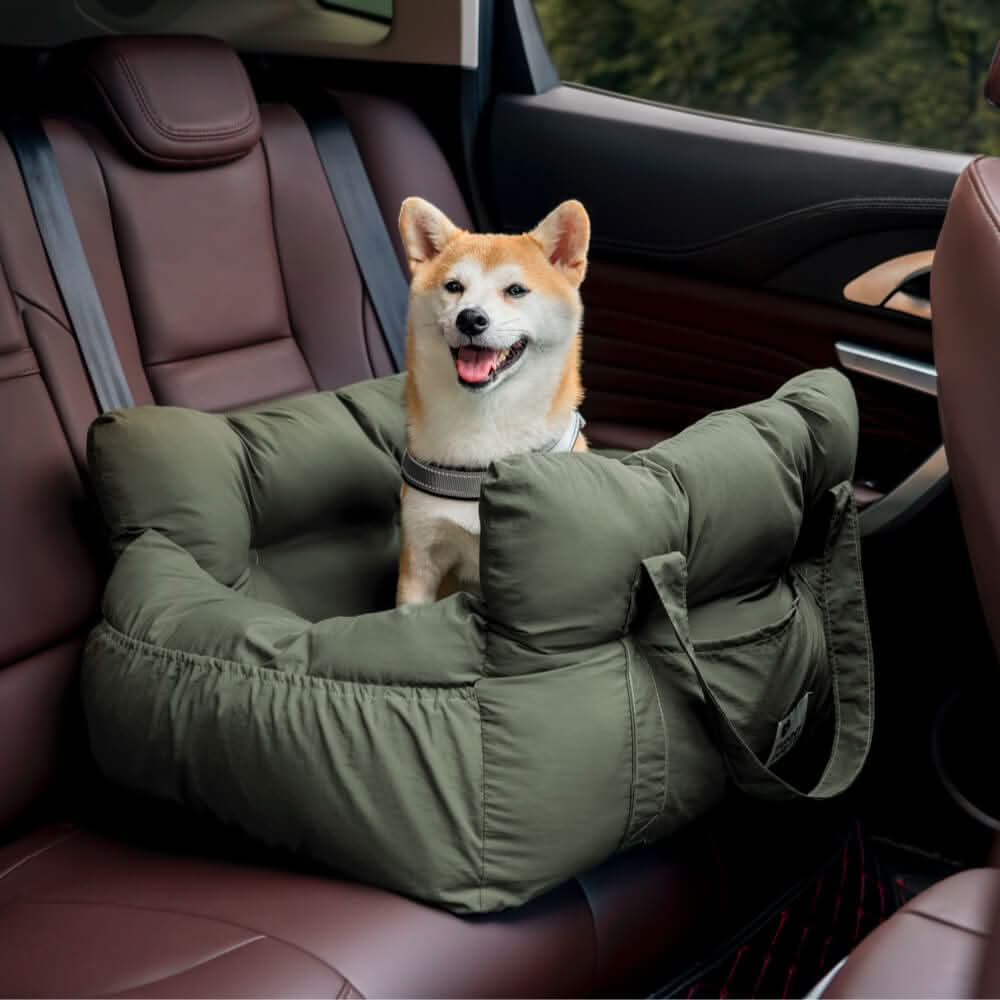 Wren | Pet Seat Bed for Dogs | Safety Belt, Non-Slip, Washable