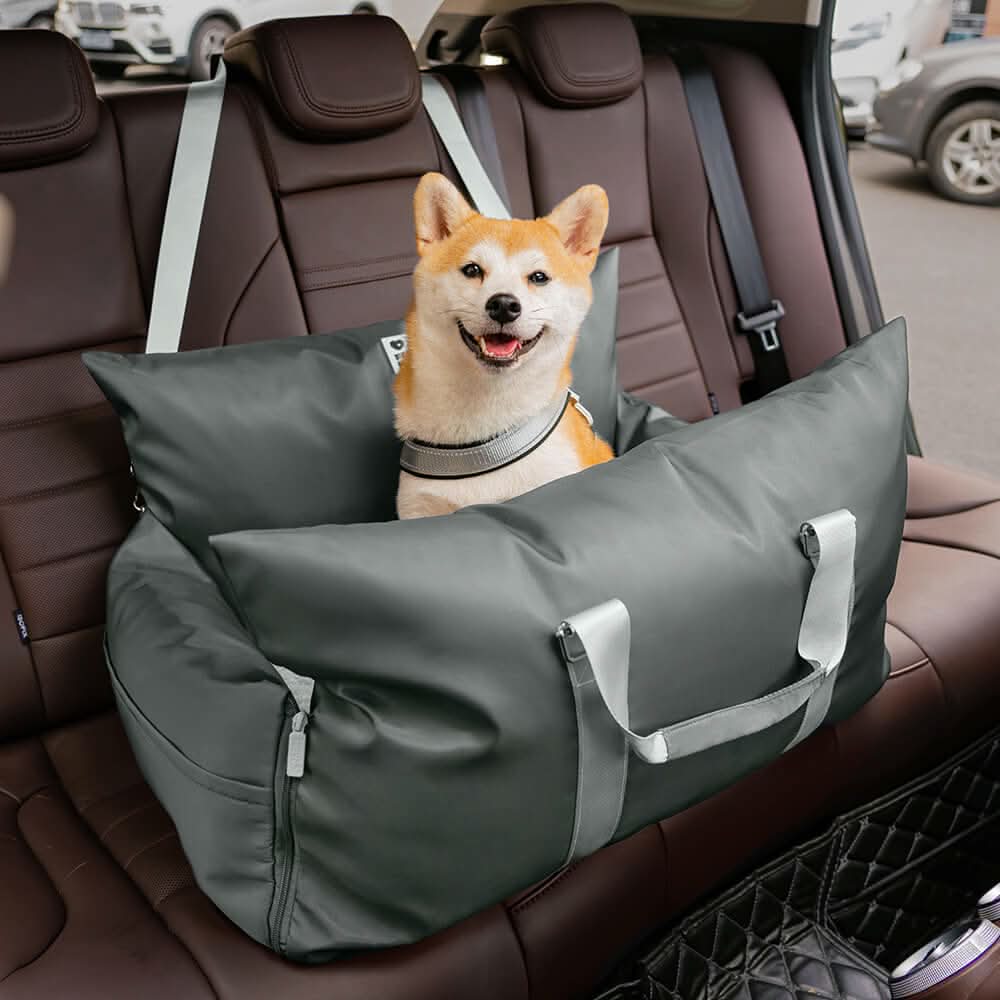 Wren | Pet Seat Bed for Dogs | Safety Belt, Non-Slip, Washable