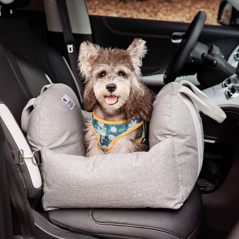 Wren | Pet Seat Bed for Dogs | Safety Belt, Non-Slip, Washable