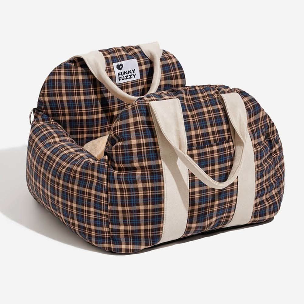 Wren | Pet Seat Bed for Dogs | Safety Belt, Non-Slip, Washable